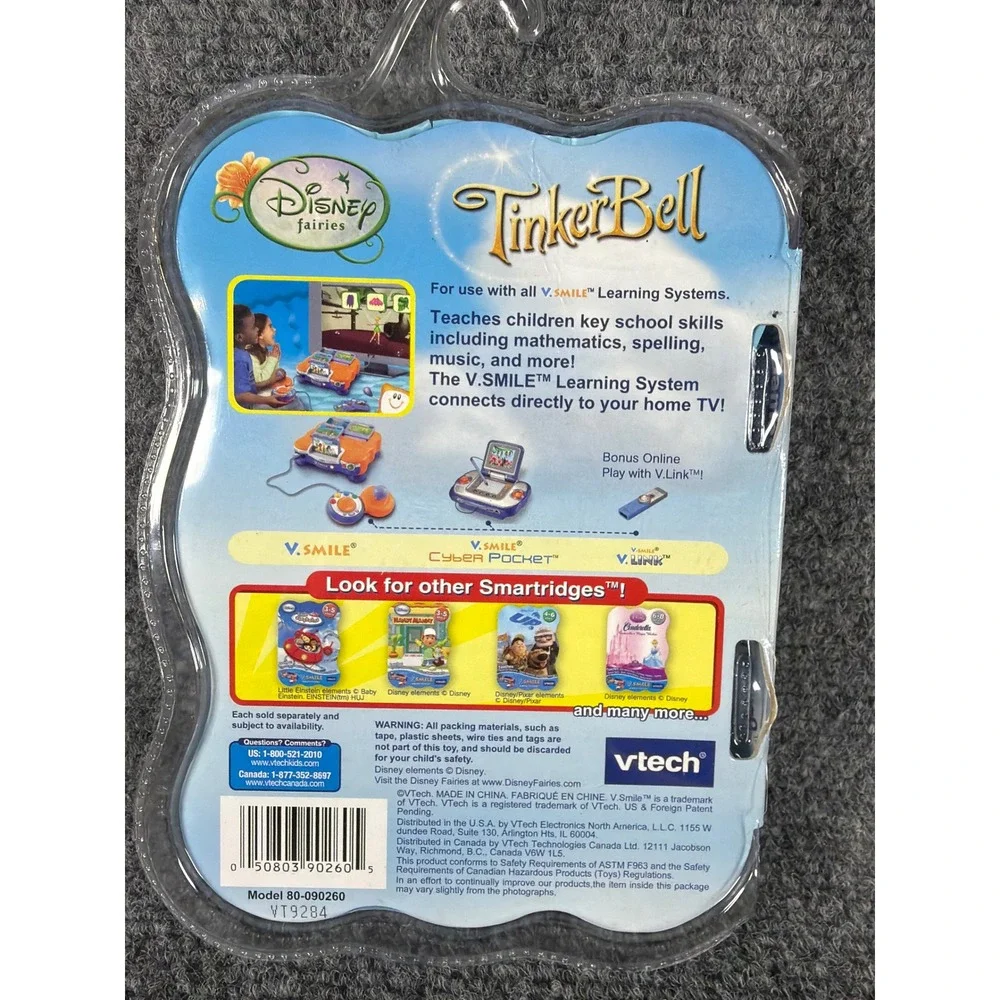 Vtech V.Smile Smartridge Disney Fairies Tinker Bell New Sealed